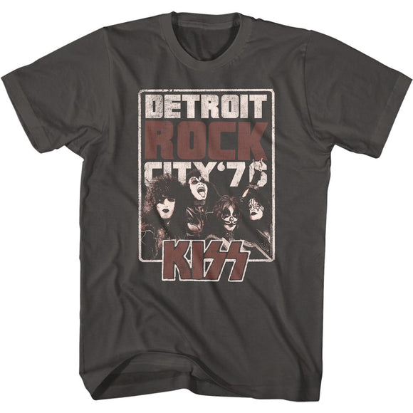Kiss-Detroit Rock City-Smoke Adult S/S T-Shirt - Smoke