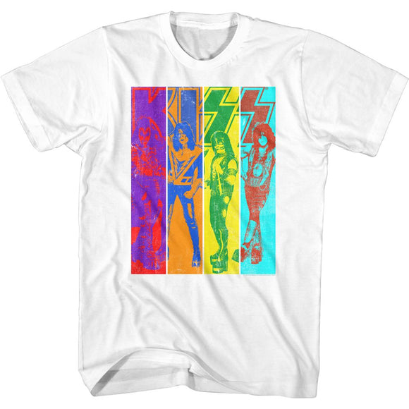 Kiss-Color Kiss-White Adult S/S T-Shirt - White