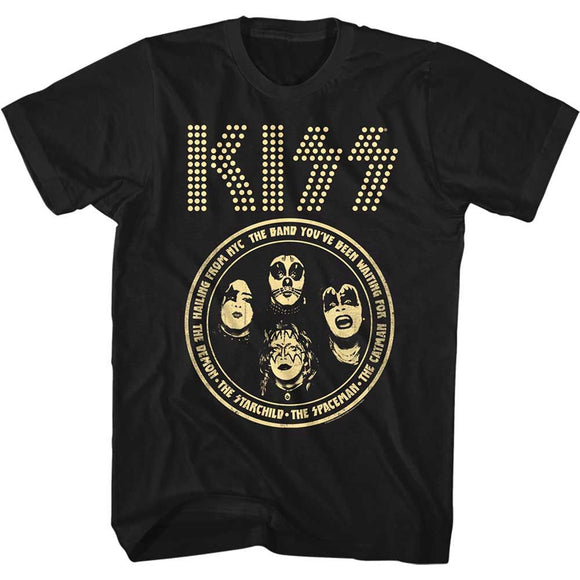 Kiss-Fromnyc-Black Adult S/S T-Shirt - Black