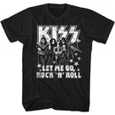 Kiss-Letmego-Black Adult S/S T-Shirt - Black