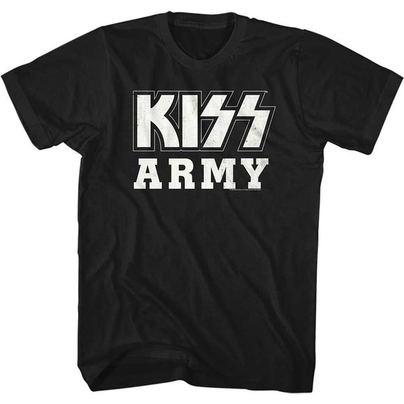 Kiss-Bwkissarmy-Black Adult S/S T-Shirt - Black