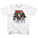 Kiss-Kiss Band-White Youth S/S T-Shirt (7-8) - White