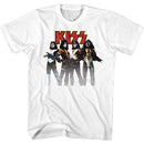 Kiss-Kiss Band-White Adult S/S T-Shirt - White