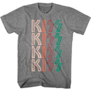 Kiss-Washed Out Logo-Graphite Heather Adult S/S T-Shirt - Graphite Heather
