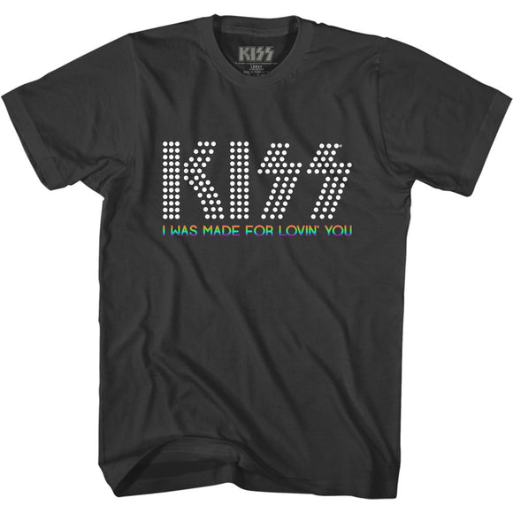 Kiss-Lovin You Rainbow-Smoke Adult S/S T-Shirt - Smoke