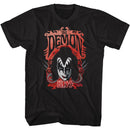 Kiss-The Demon-Black Adult S/S T-Shirt - Black