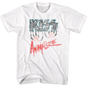 Kiss Animalize Logo Adult T-Shirts