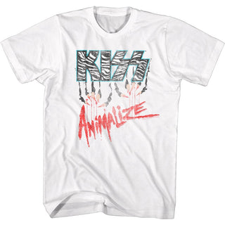 Kiss Animalize Logo Adult T-Shirts