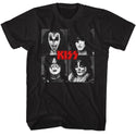 Kiss Kiss Four Squares Adult T-Shirts