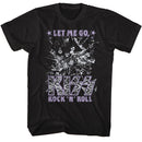 Kiss-Kiss Glass Breaking-Black Adult S/S T-Shirt - Black