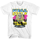 Kiss-Kiss Hits Skull Sphinx-White Adult S/S T-Shirt - White