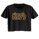 Kiss-Kiss Stars-Black Ladies S/S Festival Cali Crop-S - Black