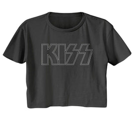 Kiss-Kiss Outline-Smoke Ladies S/S Festival Cali Crop-S - Smoke