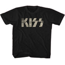 Kiss-Kiss Logo-Black Youth S/S T-Shirt (7-8) - Black