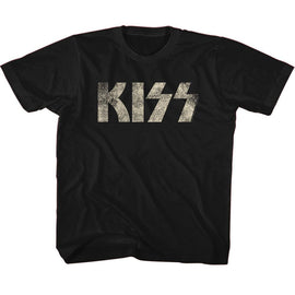 Kiss-Kiss Logo-Black Toddler S/S T-Shirt-2T - Black