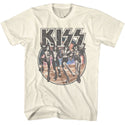 Kiss Kiss Space Circle With Skeleton Band Adult T-Shirts