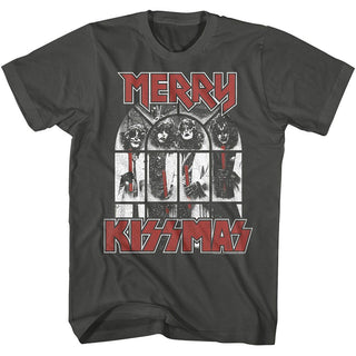 Kiss Kiss Snowy Kissmas Adult T-Shirts