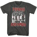 Kiss-Kiss Snowy Kissmas-Smoke Adult S/S T-Shirt - Smoke