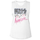Kiss-Kiss Animalize-White Ladies Muscle Tank S - White