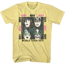 Kiss-Kiss Dynasty 79-Yellow Heather Adult S/S T-Shirt - Yellow Heather
