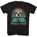Kiss-Kiss Psycho Circus-Black Adult S/S T-Shirt - Black