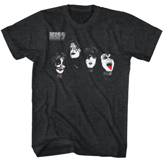 Kiss Kiss Heads Adult T-Shirts