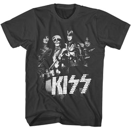 Kiss-Kiss Lights-Smoke Adult S/S T-Shirt - Smoke