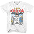 River City Ransom-River City Ransom Hot Blooded Kunio Kun-White Adult S/S T-Shirt - White
