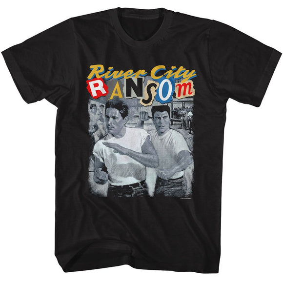 River City Ransom-River City Ransom Vintage Poster-Black Adult S/S T-Shirt - Black