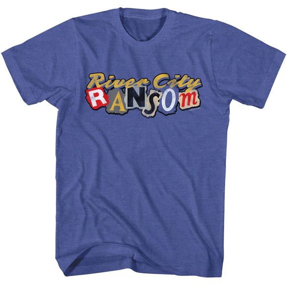 River City Ransom-River City Ransom Logo-Royal Heather Adult S/S T-Shirt - Royal Heather