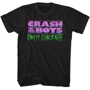 River City Ransom-River City Ransom Crash N The Boys Logo-Black Adult S/S T-Shirt - Black