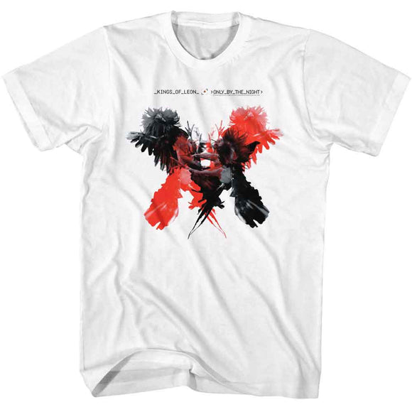 Kings Of Leon-Kings Of Leon Only By The Night-White Adult S/S T-Shirt - White