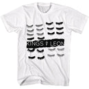 Kings Of Leon-Kings Of Leon Eye Lashes-White Adult S/S T-Shirt - White