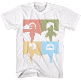 Kings Of Leon-Kings Of Leon Bb Panels-White Adult S/S T-Shirt - White