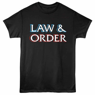 Law & Order Logo Black Adult T-Shirt