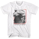 Lenny Kravitz-Lenny Kravitz Framed Head-White Adult S/S T-Shirt - White