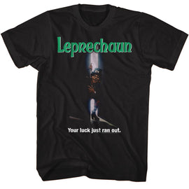 Leprechaun-Leprechaun Poster Ish-Black Adult S/S T-Shirt - Black