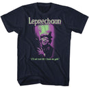Leprechaun-Leprechaun Duotone Squares-Navy Adult S/S T-Shirt - Navy
