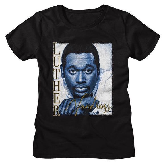 Luther Vandross-Luther Vandross-Black Ladies S/S T-Shirt - Black