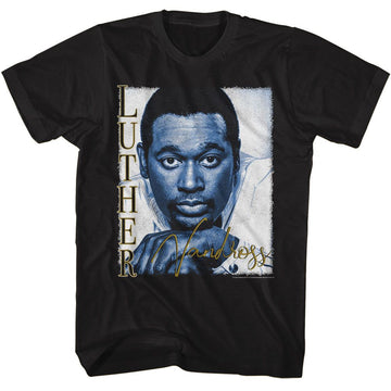 Luther Vandross-Luther Vandross-Black Adult S/S T-Shirt - Black
