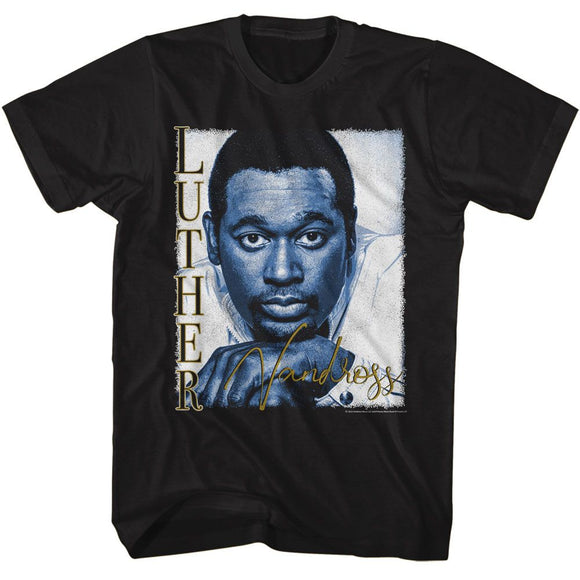 Luther Vandross-Luther Vandross-Black Adult S/S T-Shirt - Black
