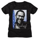 Luther Vandross-Luther Vandross Smiling Photo-Black Ladies S/S T-Shirt - Black