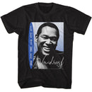 Luther Vandross-Luther Vandross Smiling Photo-Black Adult S/S T-Shirt - Black