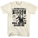 Lainey Wilson-Lainey Wilson Bw Floral Bellbottom-Natural Adult S/S T-Shirt - Natural