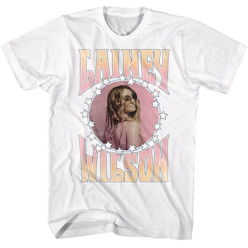 Lainey Wilson-Lainey Wilson Stars And Gradient-White Adult S/S T-Shirt - White
