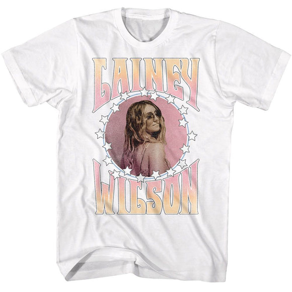 Lainey Wilson-Lainey Wilson Stars And Gradient-White Adult S/S T-Shirt - White