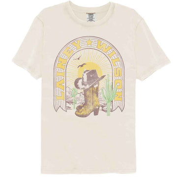 Lainey Wilson-Lainey Wilson Boots-Ivory Adult S/S Comfort Color T-Shirt - Ivory