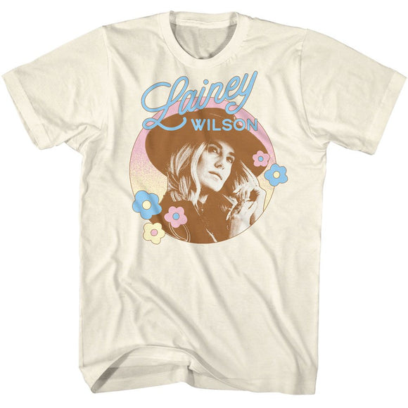 Lainey Wilson-Lainey Wilson Flower Circle-Natural Adult S/S T-Shirt - Natural