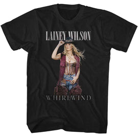 Lainey Wilson-Lainey Wilson Whirlwind-Black Adult S/S T-Shirt - Black