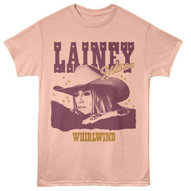 Lainey Wilson-Lainey Wilson Whirlwind Stars-Peach Adult S/S T-Shirt - Peach